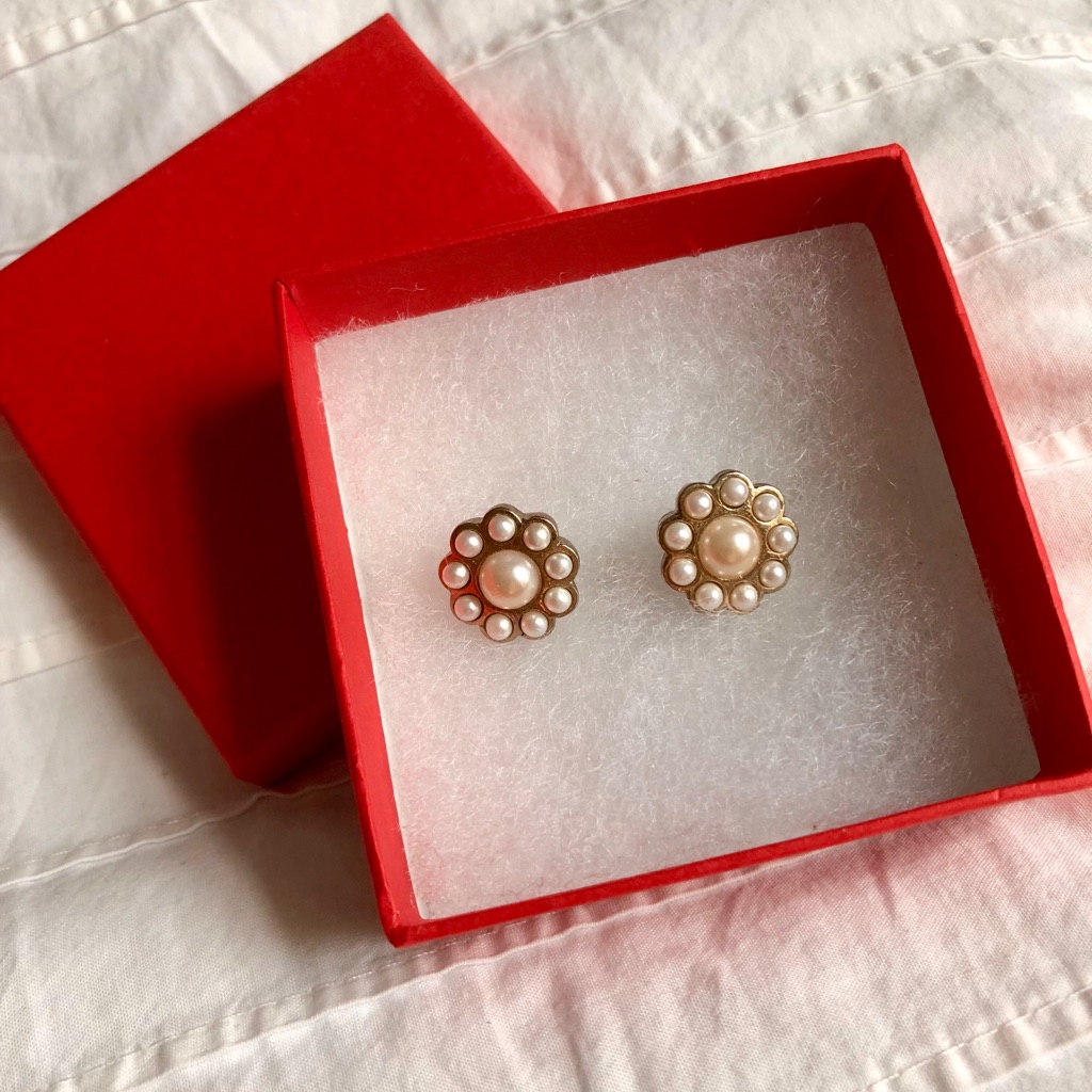 Pearl Flower Earrings